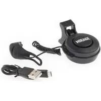 Mirage fietshoorn t-002 80/90db 6,5 cm abs/pc zwart 2-delig