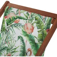 Beliani ANZIO/AVELLINO - Ligstoel doek set van 2 - Groen - Polyester