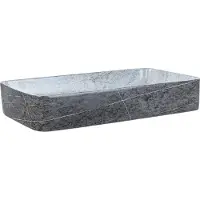 Beliani ARTAJ - Wastafel - Grijs - 61 x 35 - Keramiek