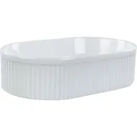 Beliani GELDO - Wastafel - Wit - 49 x 31 cm - Keramiek