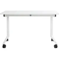 Beliani CAVI - Bureau verstelbaar - Wit - 120 x 60 cm - Metaal