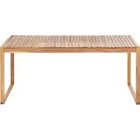 Beliani SASSARI II - Tuintafel - Lichte houtkleur - 90 x 180 cm - Acaciahout