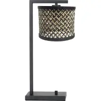 Steinhauer Tafellamp Stang Met Dimmer En BambØ Kap