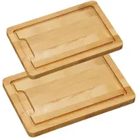 Kesper Beuken houten snijplanken voordeel set in 2 verschillende formaten - Snijplanken