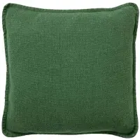 Dutch decor - BOWIE - Sierkussen 45x45 cm - van gewassen katoen - Mountain View - donkergroen