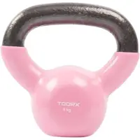 Toorx Kettlebell - Vinyl - Gekleurd 2 kg - Lichtroze