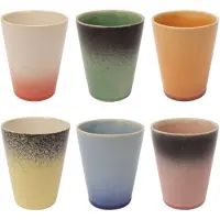 Studio Tavola Cappuccinokopjes - Koffiebekers - Fire - 310 ml - 6 stuks