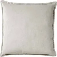 Dutch decor - CAITH - Kussenhoes 50x50 cm - 100% katoen velvet - Micro Chip - lichtgrijs