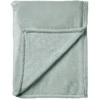Dutch decor - CHARLIE - Plaid 200x220 cm - extra grote fleece deken - effen kleur - Jadeite - groen