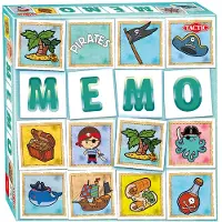 Tactic Memo Piraten - Memospel - Zoek de Juiste Paren - Piraten, Schatkisten en Avonturen - Gezelschapsspel voor Kinderen en Families - 2 tot 6 Spelers - Vanaf 3 Jaar