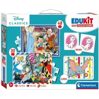 Clementoni edukit 4-in-1 disney classics Karton Puzzel