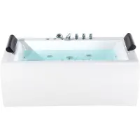 Beliani MONTEGO - Whirlpool - Wit - 83 x 172 cm - Acryl