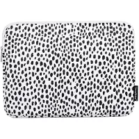 Canvas Artisan Laptophoes 14 inch - GV Sleeve - Panterprint Wit