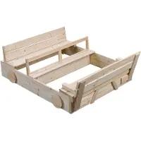 Swing King Swingking Zandbak Auto Boot Onbehandeld Hout 120x100x20cm