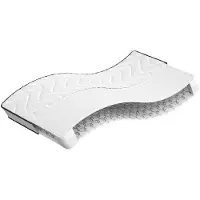 vidaXL Binnenveringmatras middelhard 100x200 cm