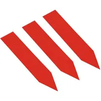 Combicraft PVC Steeketiketten 60 x 13 mm Rood - 100 stuks