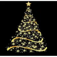 Ambiente Kerst servetten - 80x st - zwart - met kerstboom - 33 x 33 cm - papier - 3-laags