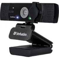 Verbatim Webcam, UHD, Autofocus, Dual-Microfoon, USB-A, 3840 x 2160