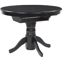 Beliani AKRON - Uitschuifbare eettafel - Zwart - 106/150 x 106 cm - MDF