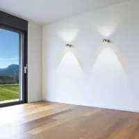 TOP LIGHT LED-wandlamp Puk, dimbaar, chroom / zilver, Hal, metaal, Modern, LED wandlamp