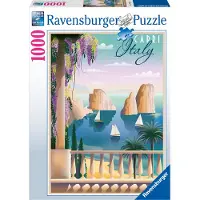 Ravensburger puzzel Postcard from Capri, Italy - Legpuzzel - 1000 stukjes