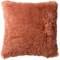 Dutch decor - FLUFFY - Kussenhoes 60x60 cm - superzacht - XL kussensloop - Muted Clay - roze