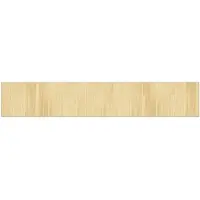 vidaXL Vloerkleed rechthoekig 70x400 cm bamboe lichtnaturel