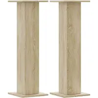 vidaXL Plantenstandaards 2 st 30x30x95 cm bewerkt hout sonoma eiken
