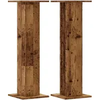 vidaXL Plantenstandaards 2 st 30x30x95 cm bewerkt hout oud houtkleurig