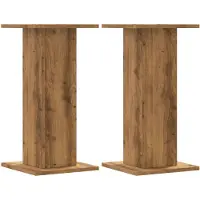 vidaXL Plantenstandaards 2 st 30x30x60 cm hout artisanaal eiken