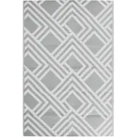 vidaXL Buitenkleed ARAKIL 120x180 cm PP grijs