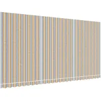 vidaXL Vervangingsdoek voor zonnescherm, oranje en blauw, 580x295 cm, polyester