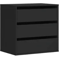 vidaXL Ladekast 60x41x58 cm bewerkt hout zwart