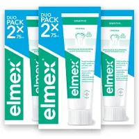 Elmex 3x Tandpasta Sensitive Duopack 2 X 75 Ml