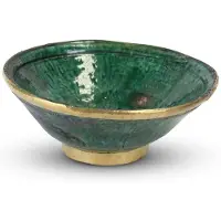 Safaary Tamegroute kom met goud Ø 24 x 10cm