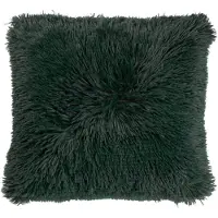 Dutch decor - FLUFFY - Sierkussen 60x60 cm - superzacht - XL kussen - Mountain View - donkergroen