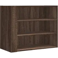 vidaXL Wandkast 75x35x60 cm bewerkt hout bruin eikenkleurig
