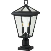 HINKLEY Mini LED Tuin Pilaar Alford Place | 2X E14 Max 40W | IP44 (Outdoor) | Museum Black