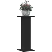 vidaXL Plantenstandaards 2 st 30x30x80 cm bewerkt hout zwart