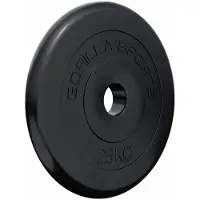 Gorilla Sports Halterschijf 25 kg Rubber