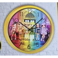 Rainbow High Super Style Ronde Wandklok - 24 cm