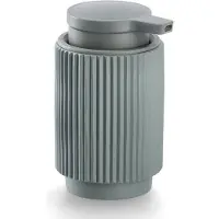 Zeller Gestreepte zeepdispenser van poliresin STRIPES, Ø 8 cm