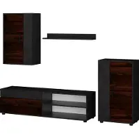 Vicco Berno Woonwand – Set van 4 Bruin