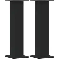 vidaXL Plantenstandaards 2 st 30x30x95 cm bewerkt hout zwart