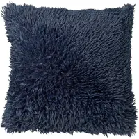 Dutch decor - FLUFFY - Kussenhoes 60x60 cm - superzacht - XL kussensloop - Insignia Blue - donkerblauw