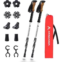 Atacama wandelstokken trekking poles foldable carbon - Telescopische wandelstokken lichtgewicht - Nordic walking poles absorbeerbare telescopische wandelstok rubber opvouwbaar