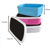 MuchoWow Broodtrommel Wit - Lunchbox Grijs - Herfst - Seizoenen - Kleuren - Brooddoos 18x12x6 cm - Brood lunch box - Broodtrommels voor kinderen en volwassenen