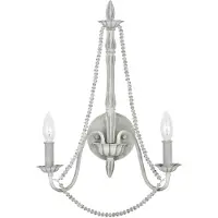 FEISS LED Wandlamp Maryville | 2X E14 Max 60W | Washed Grey