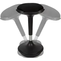 Lowander ergonomische wiebelkruk 50 tot 60cm - Balanskruk in hoogte verstelbaar - Zwart