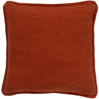 Dutch decor - BOWIE - Kussenhoes 45x45 cm - van gewassen katoen - Potters Clay - oranje